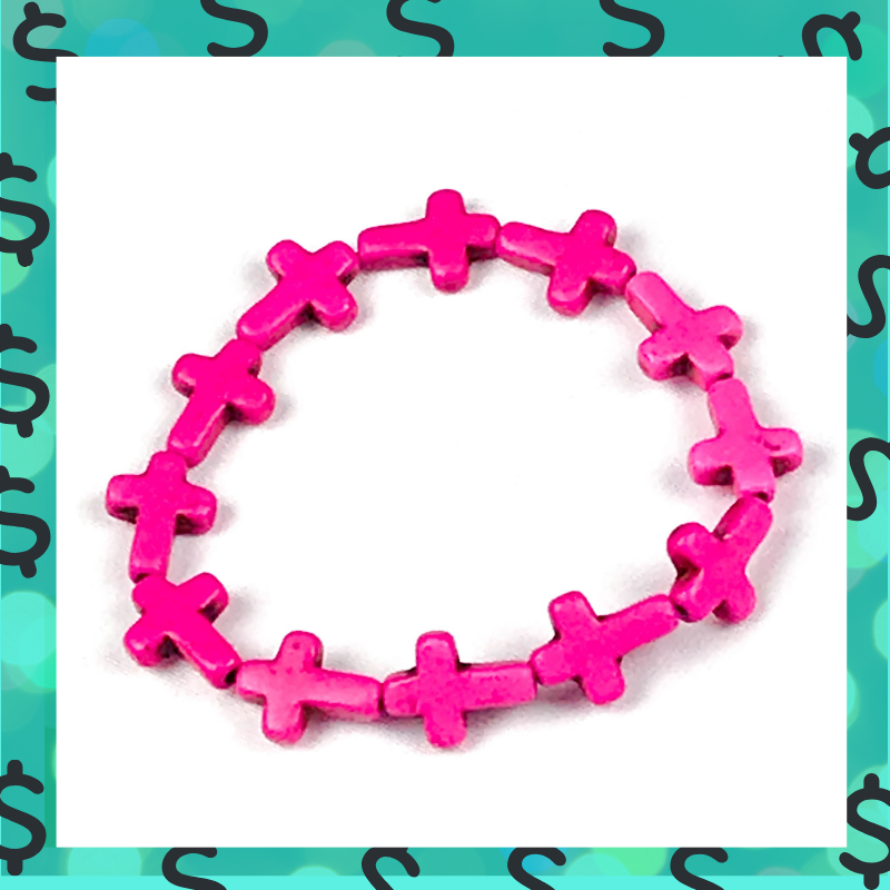 "Near The Cross" Bracelet (Pink)