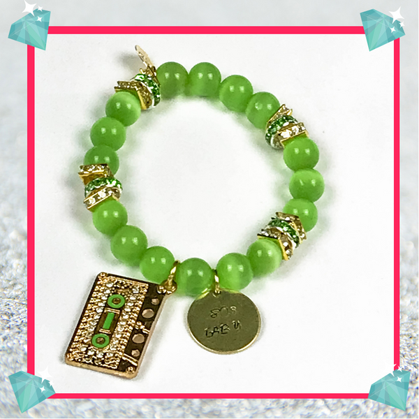 "80s Baby - Green" Bracelet