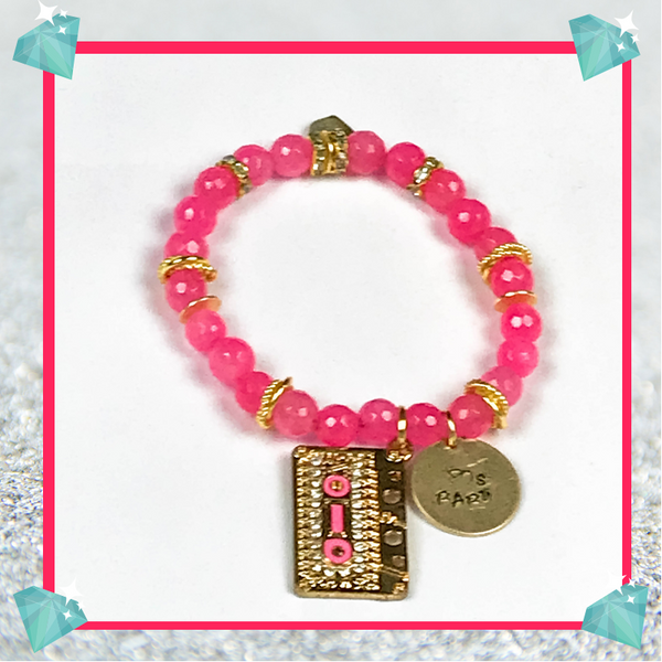 "80s Baby - Pink" Bracelet