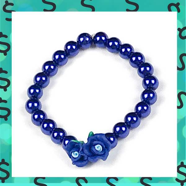 "Blue Roses" Bracelet