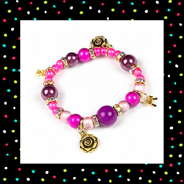 "Bows N Roses" Bracelet