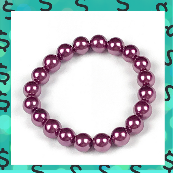 "Purple Pearls" Bracelet
